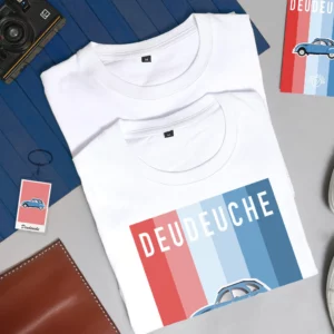 T-shirt imprimé voiture ancienne Deudeuche 2CV