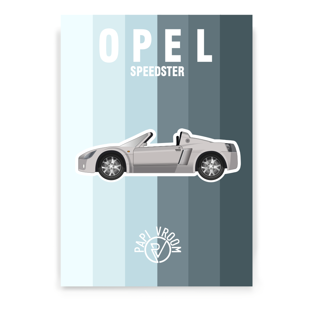 Affiche voiture ancienne Opel Speedster – Image 3