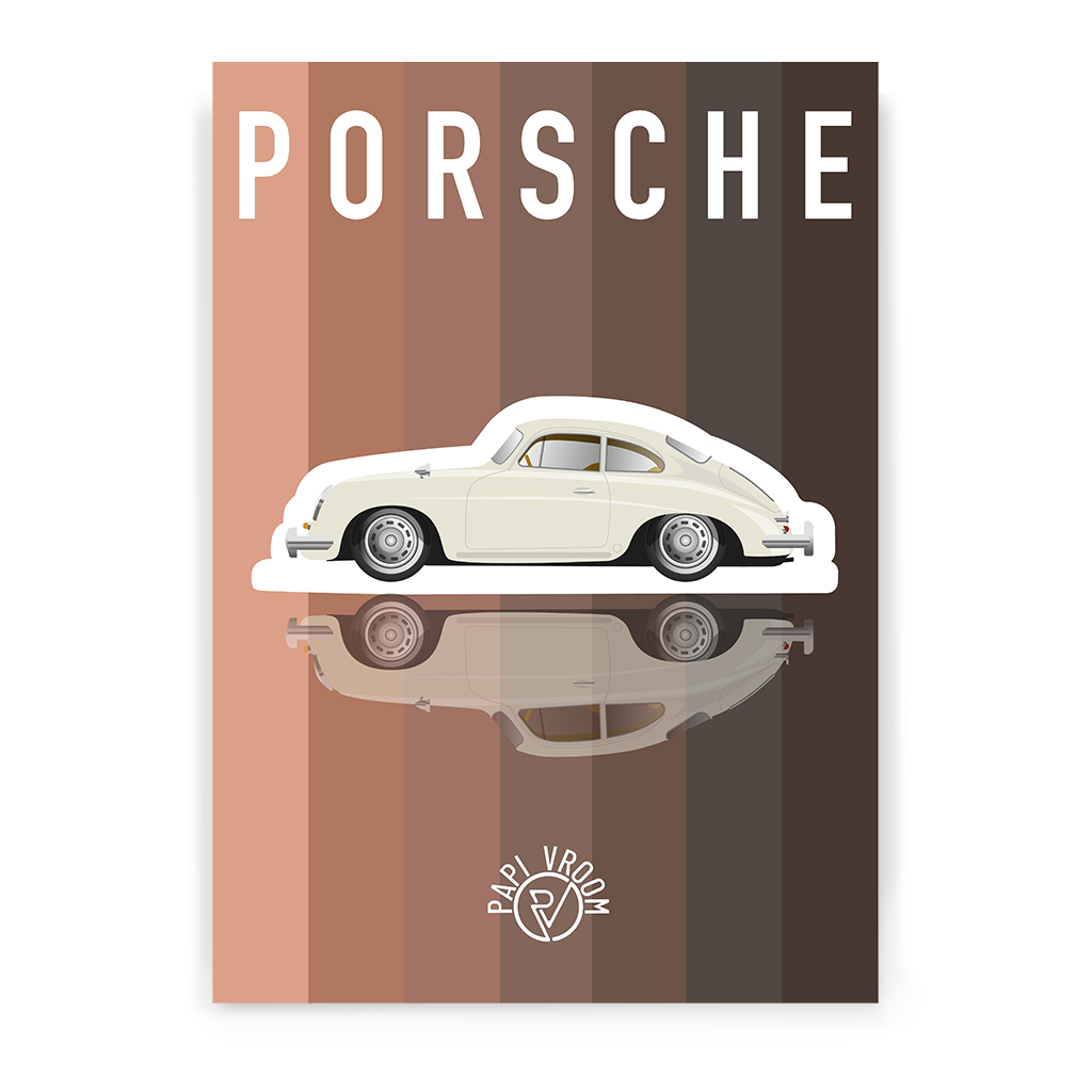 Affiche voiture ancienne Porsche 356B – Image 3
