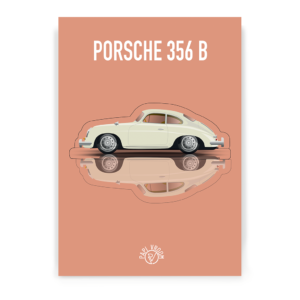 Affiche voiture ancienne Porsche 356B – Image 2