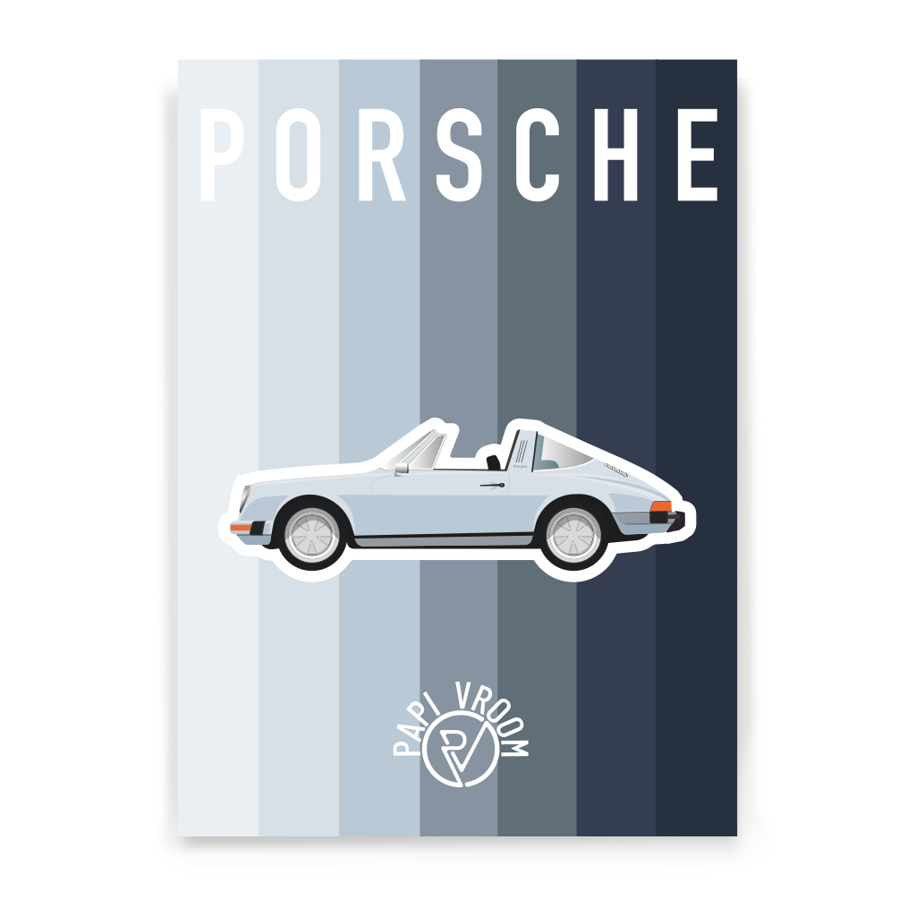 Affiche voiture ancienne Porsche 911 – Image 2