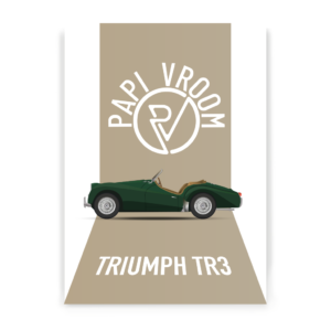 Affiche voiture ancienne Triumph TR3 – Image 2