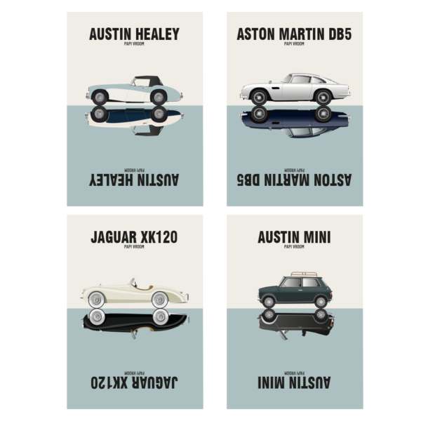 Kit Cartes Postales Brit Drive | Papivroom