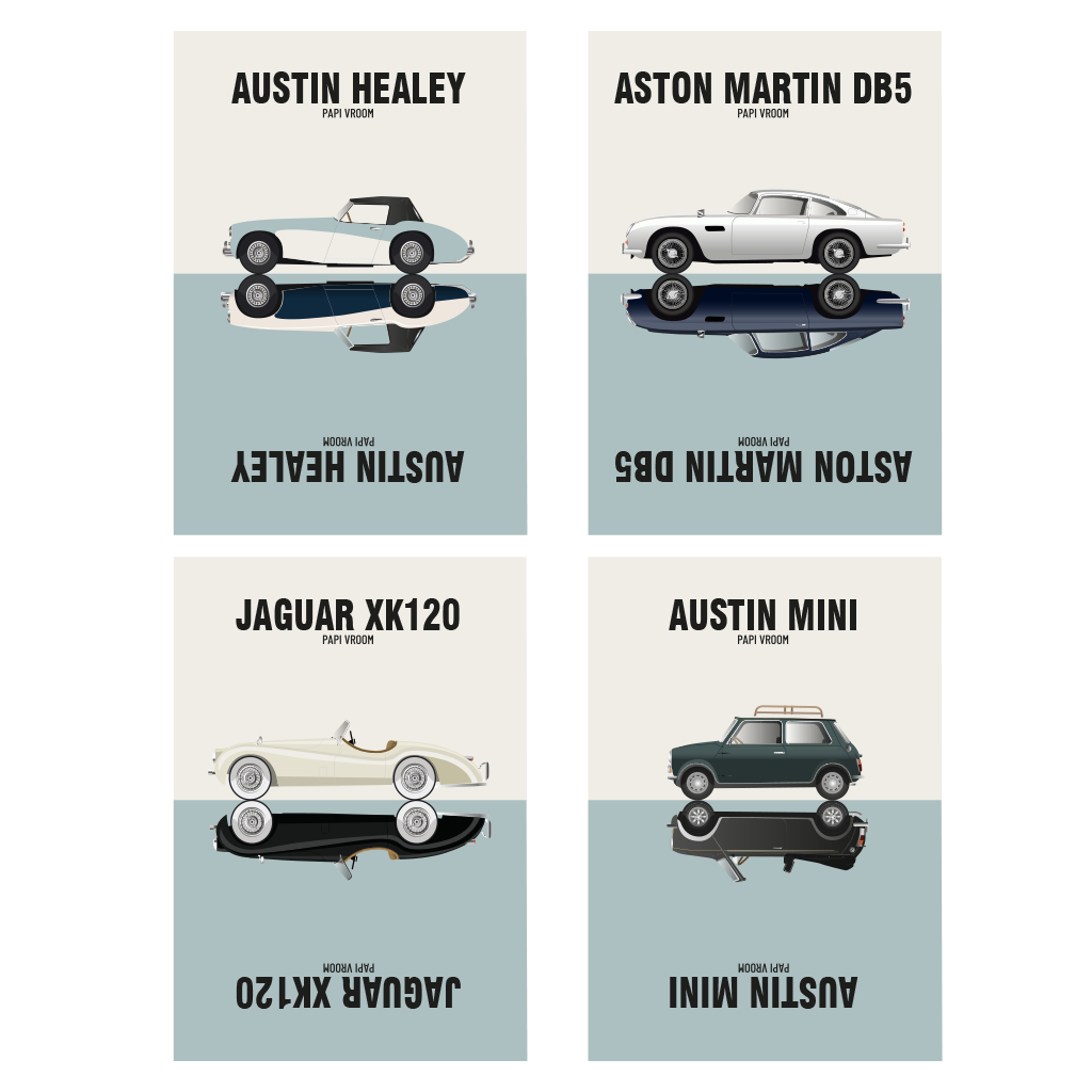 Kit Cartes Postales Brit Drive | Papivroom – Image 4