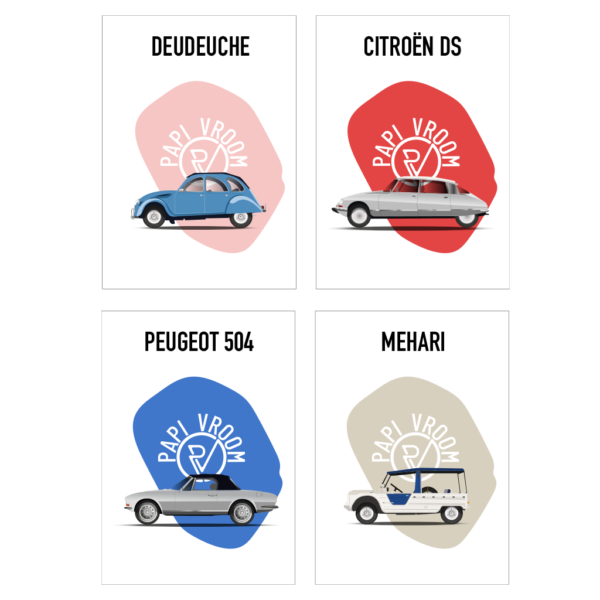 Kit Cartes Postales Frenchie | Papivroom