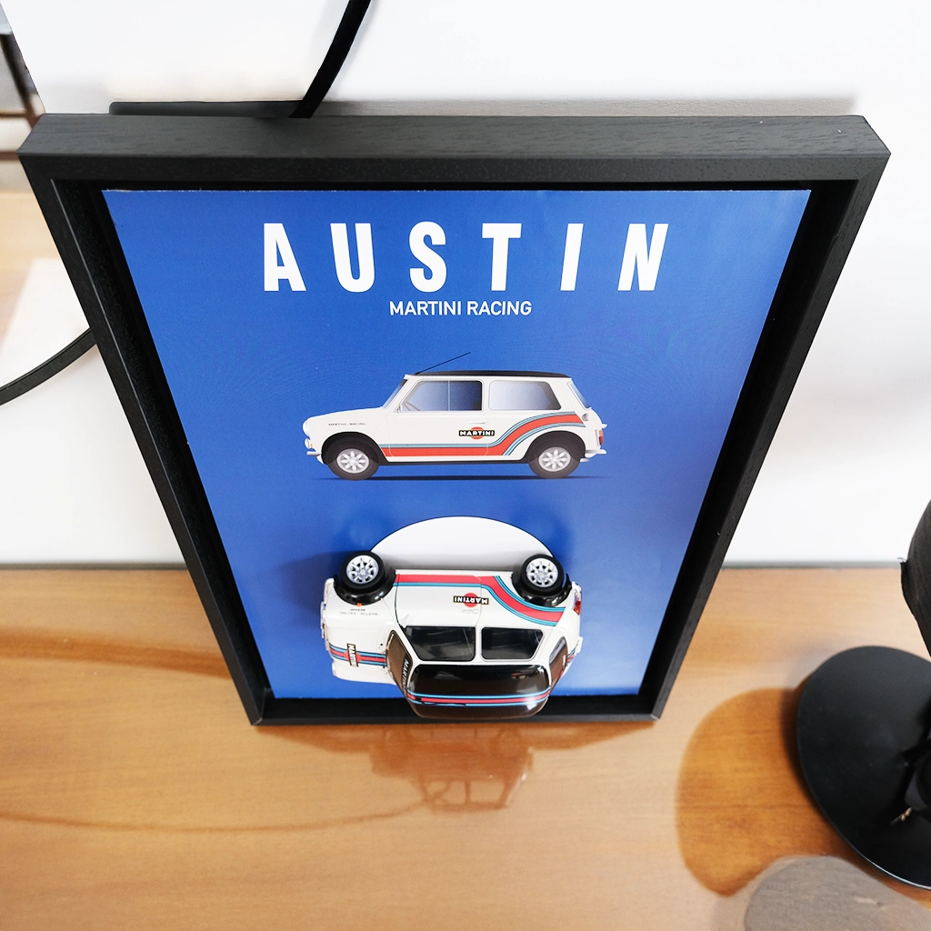Cadre Miniature Austin Mini Martini | Papivroom – Image 2