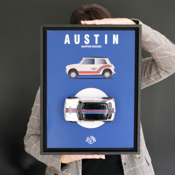 Cadre Miniature Austin Mini Martini | Papivroom