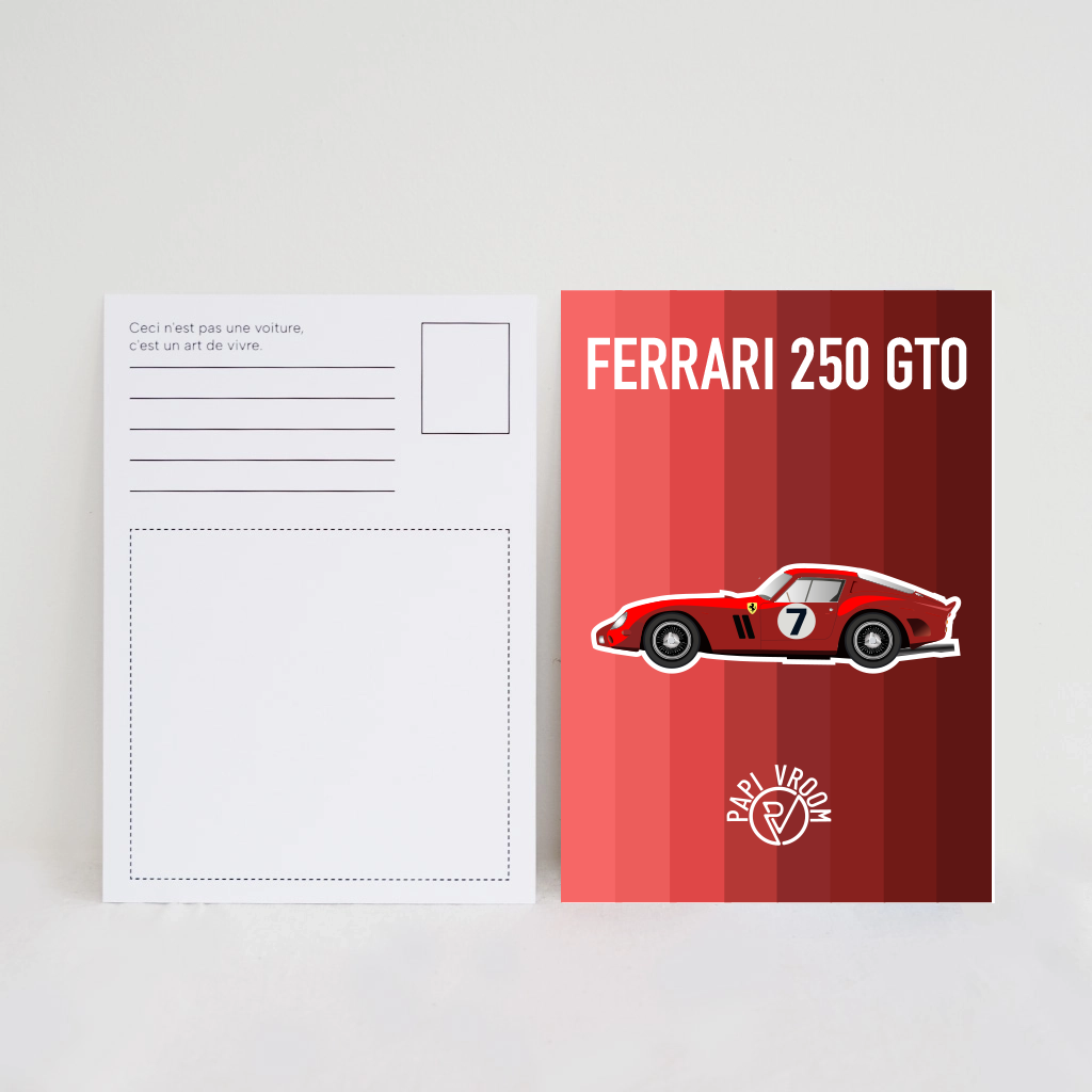Carte Postale Ferrari 250 GTO | Papivroom