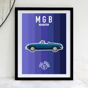 Affiche voiture ancienne MGB – Image 2