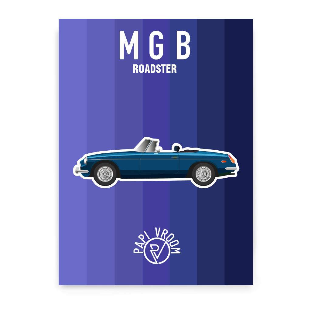 Affiche voiture ancienne MGB – Image 3